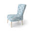 Chaise abstraite rembourrée - Chaise d'appoint blanche Coastal Mist-1484741160