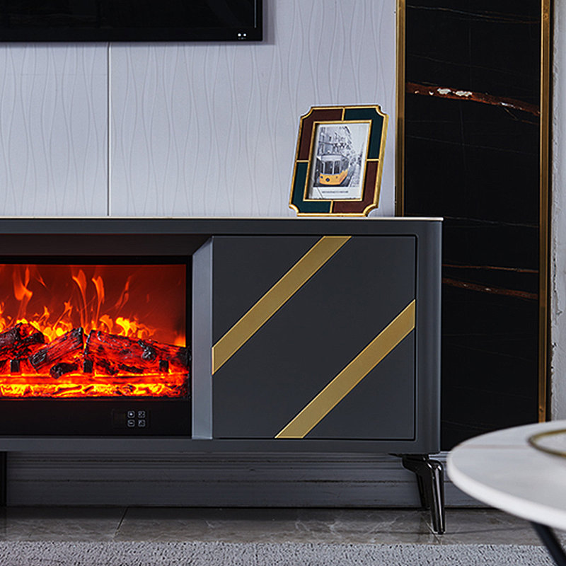 Meuble télé avec cheminée Modern