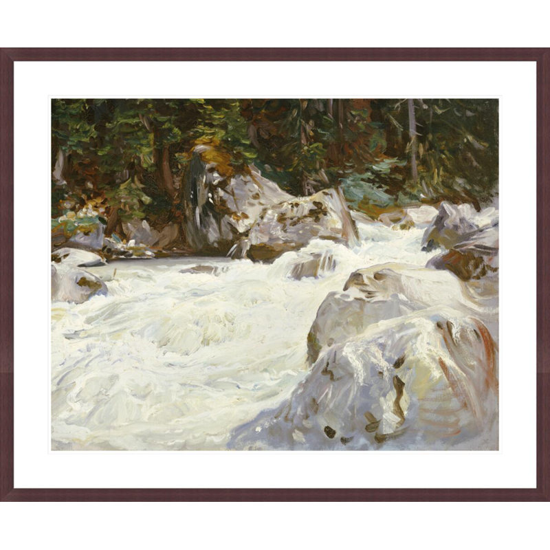 Un torrent en Norvège par John Singer Sargent, impression giclée sur cadre, H 33,5 po x l 40,56 po