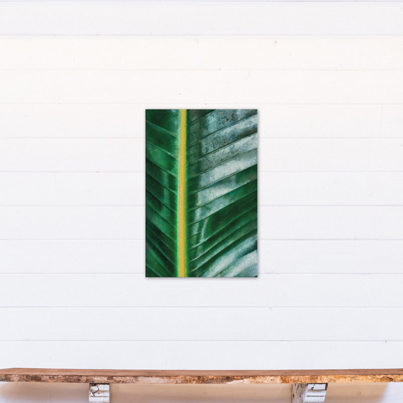 « palm leaf closes », reproduction de photo sur toile