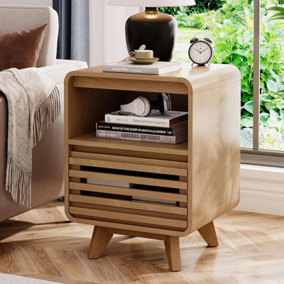 Grille Nightstand - Walnut