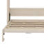 Lit escamotable double - Armoires de rangement incluses