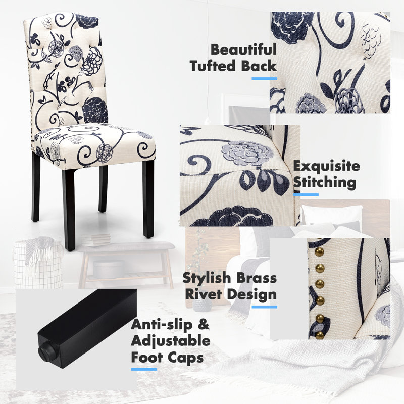 Almat 52cm H Upholstered Upholstered Back Parsons Chair