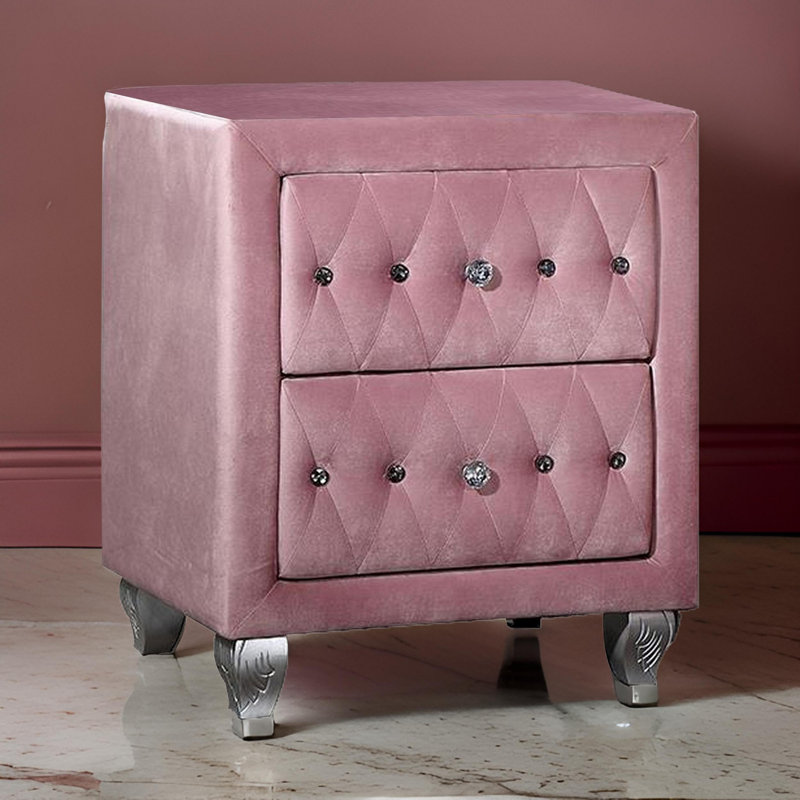 Table de chevet, rose, Pink