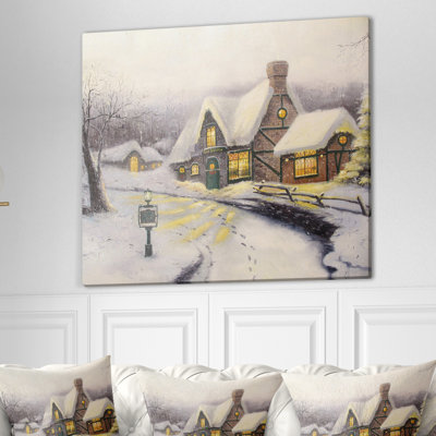 Maison de Noël - reproduction sur toile