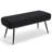 43.3"W Modern Upholstered Bench with Metal Frame and Teddy Fabric-1424308444
