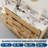 54" Fluted 8 Drawer Dresser with Curved Design & Metal Handles, Wood Storage Chest-878970411