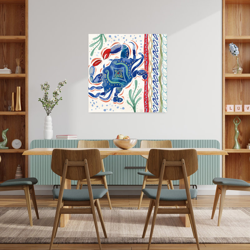 Art nautique de crabe Nautical Vibes IV, H 36 po x l 36 po