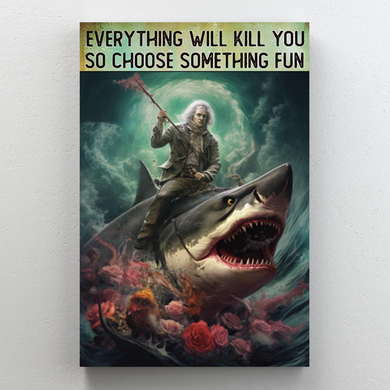 " Huting Choose Something Fun ", 20" H x 16" W x 1.25" D