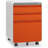 3 Drawer File Cabinet, Metal Filing Cabinets with Lock Wheels, Anti-tilt Under Desk Design (No Assembly Required)-1174588233