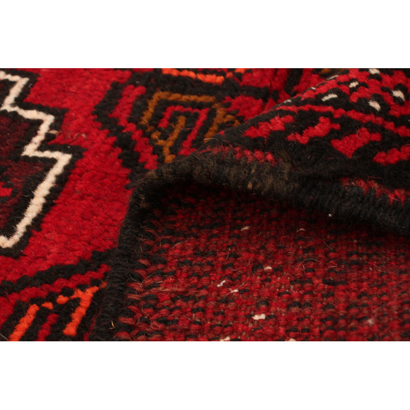 Tapis décoratif en laine noué à la main de conception unique 3 pi 7 po x 5 pi 8 po Boushra
