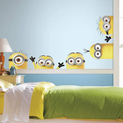 Minions Despicable Me 3 Peeking Minions Giant Peel and Stick Wall Decals by RoomMates
