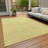 Machine Washable Indoor/Outdoor Claudian ACN1224 Gold Rug-103718539