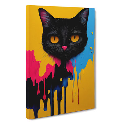 Painted Cat No.1 - Wall Art