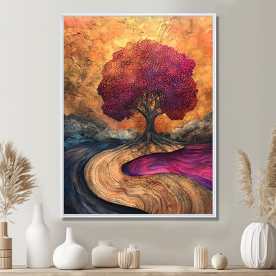 «Tree Of Life Into The River Of Existance», reproduction d'art sur toile