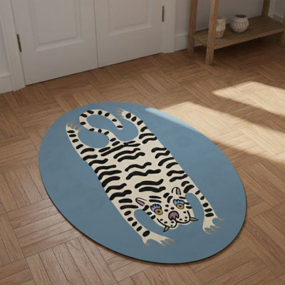 Tapis ovale Tiger