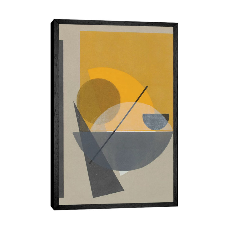 Homage to Bauhaus II 1 Piece Wall Art on Canvas, 66.04 cm H x 45.72 cm W, Black Framed