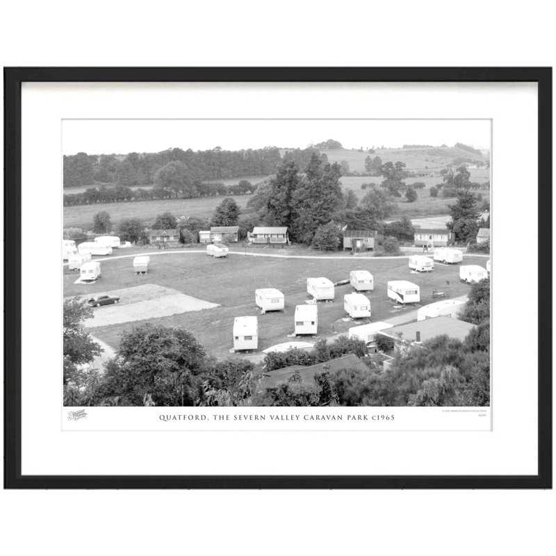 Quatford, The Severn Valley Caravan Park C1965 - Single Picture Frame Print, 40cm H x 50cm W x 2.3cm D