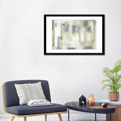 « mid-century modern », reproduction de peinture à l’aquarelle sur toile tendue
