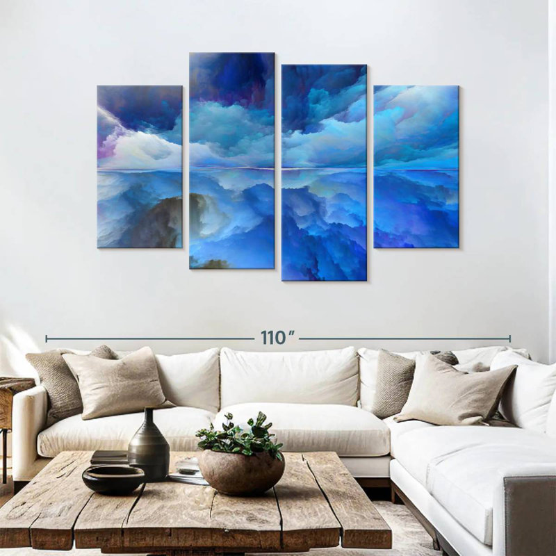 Avery Abstract Sky, 54" H x 84" W