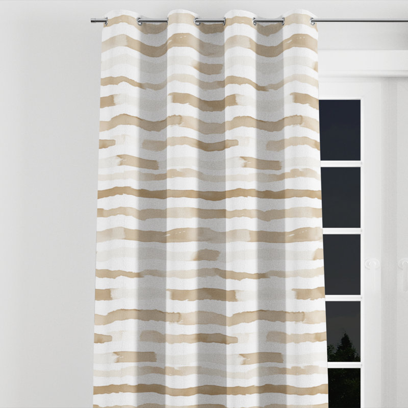 Rideaux Modern Modern, L 52 po x L 84 po, Œillets argentés