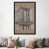 Toile avec cadre gris foncé