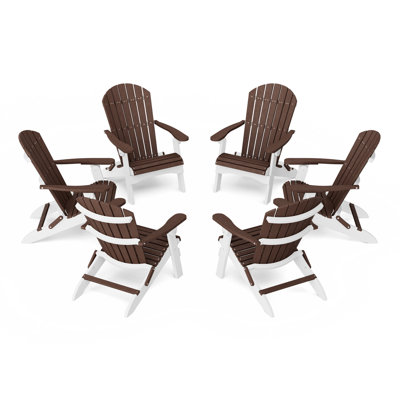 Ensemble de 6 chaises pliantes Heritage Adirondack