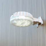 7-In. Grey Aluminum LED Outdoor Bright Security Flood Light, Dusk To Dawn, Selectable CCT, 5000 Lumens
