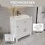 Meuble-lavabo autoportant 24 po en bois massif de qualité supérieure avec base et comptoir-104076257