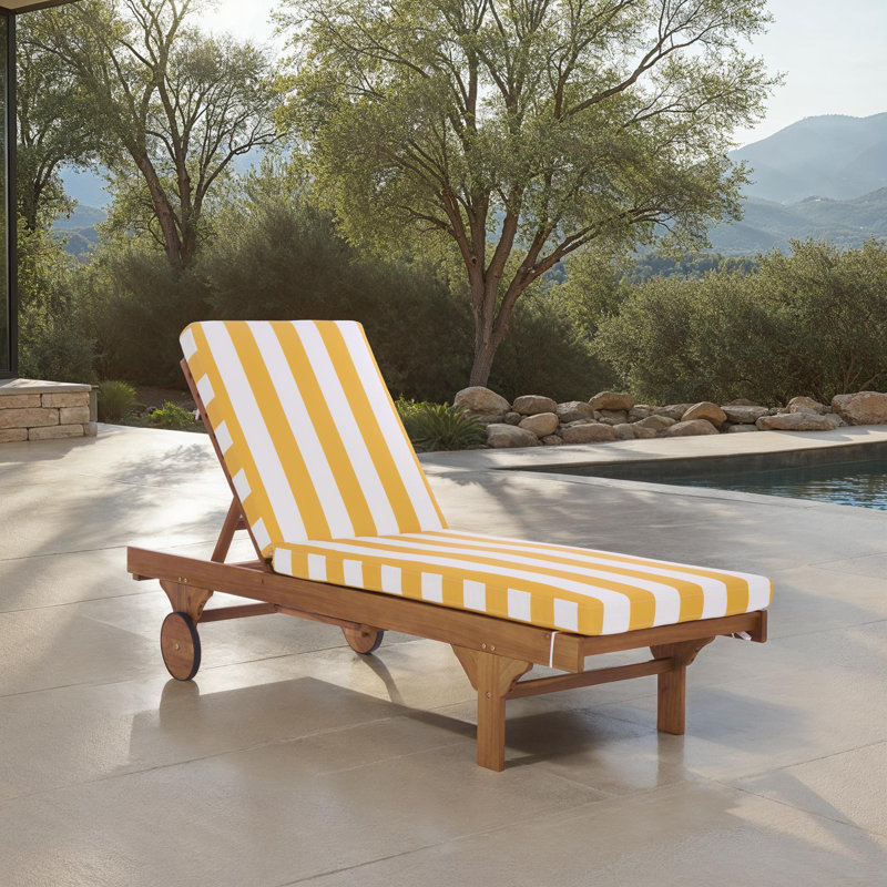 Jivera Lounge Chair, Yellow Stripe