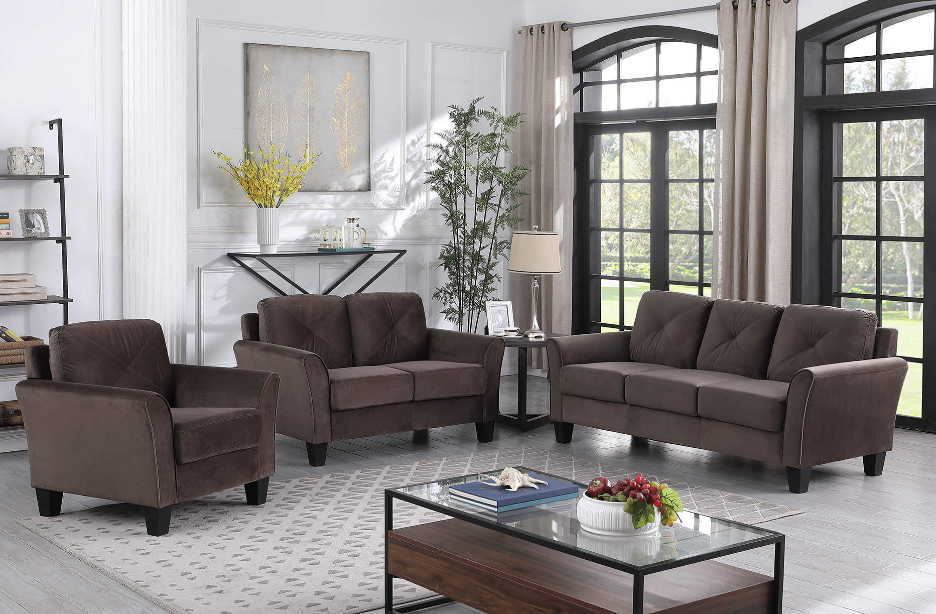 Red Barrel Studio® 3 Piece Living Room Set & Reviews | Wayfair