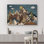 Reproduction sur toile de l'Ouest Western Wood