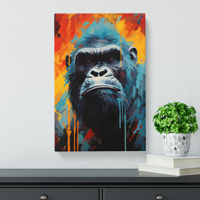 Gorilla Hard Edge - Wrapped Canvas