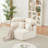 Modern Modular Pentagonal Lounge Chair with Enveloping Pillows