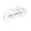 Black+Clear Rectangular Manufactured Wood+Acrylic desks-107397906