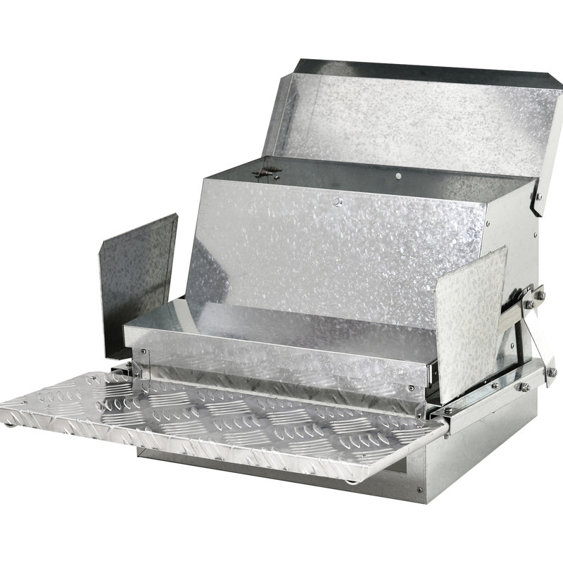 Mangeoire à poulets d'une capacité de 25 lb - Acier galvanisé et aluminium, solution d'alimentation automatique et hygiénique sécurisée