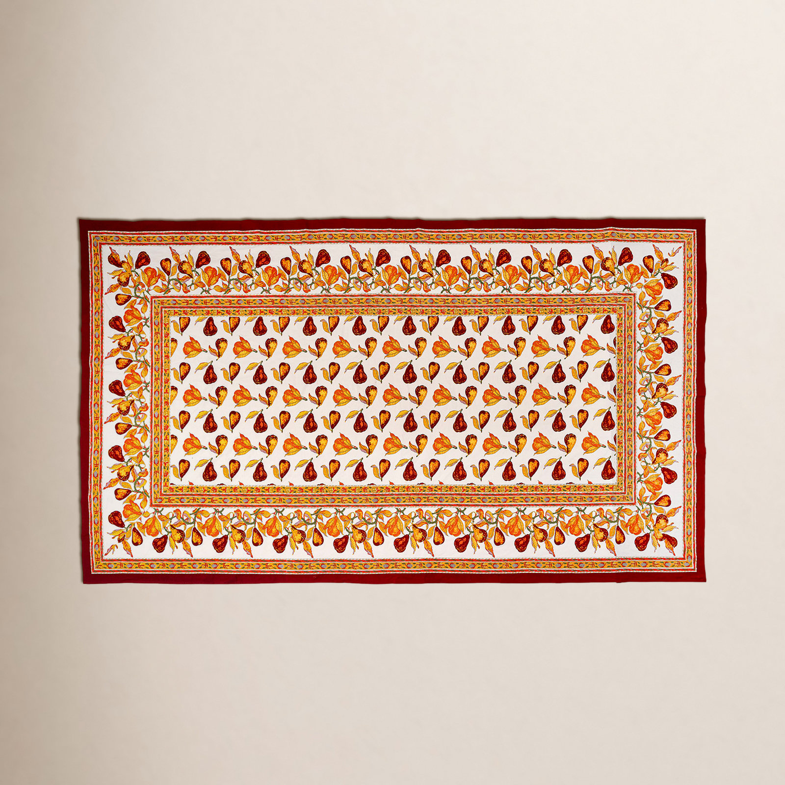 Carla Floral Tablecloth, 128" x 71"