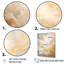 «Beige Gold Minimalisme Clouds IV», impressions sur toile-766536084-766536082