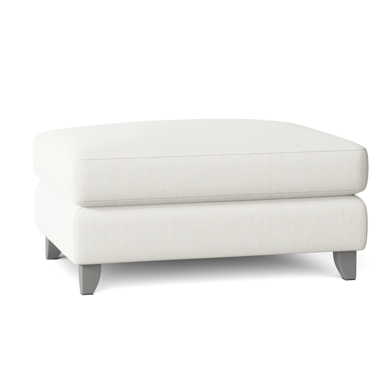 Seyfried Metal Outdoor Ottoman, Cream Outdoor Poly 6070-002