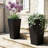 Black Metal Tapered Pot Planter-689900446