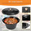 Goulash Pot With Tripod And Spoon, Original Hungarian Goulash Kettle, With Height-Adjustable Chain, With Ground Spikes, Kettle Goulash Pot Set, Enamel, For 10-15 People-114886529-114886531