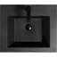 Meuble-lavabo flottant 24 po. Armoire grise avec lavabo à sable en quartz noir. Évier encastré 24 po. Bassin résistant aux taches. Tiroirs à fermeture en douceur. Espace de rangement.