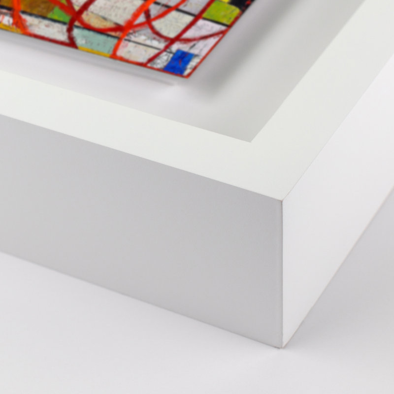 Traversing The Enigma Print by Brad Ellis, White, 24" H x 21" W x 1.5" D