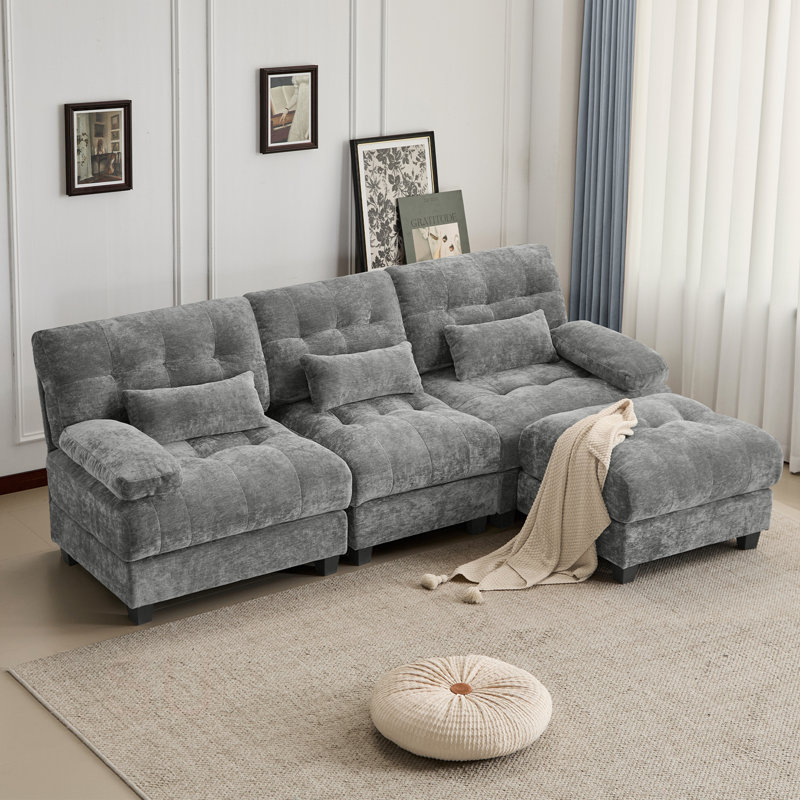 Repose-pieds pour chambre à coucher, salon, Grey