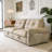 77‘’  Multifunctional 2-In-1 Sofa Bed, Brown-1775613089