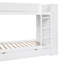 Lit superposé simple au-dessus de simple avec 2 tiroirs et armoire à couches multiples-421536606
