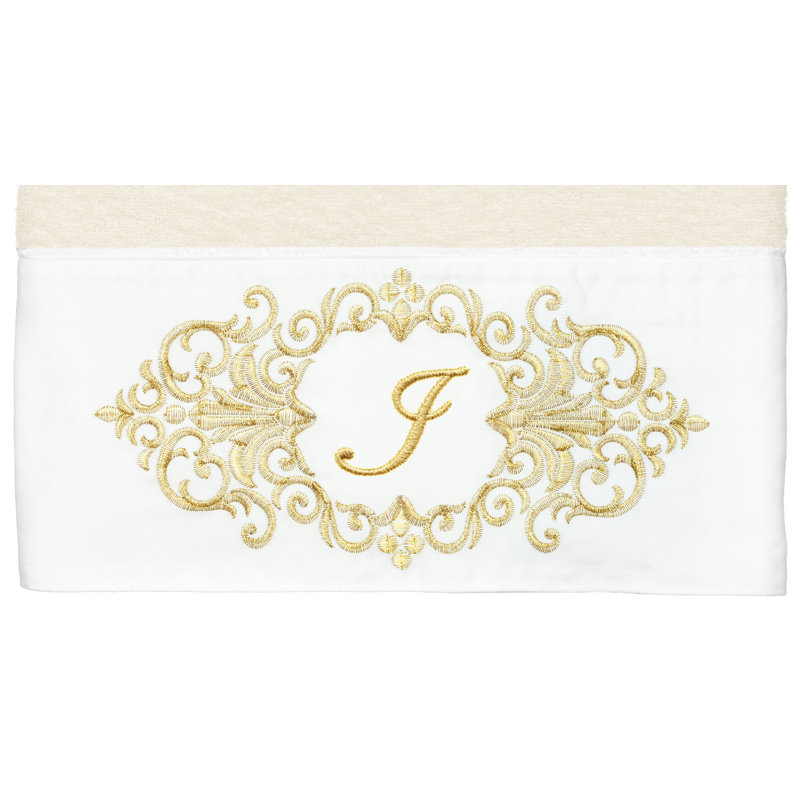 Linum Home Textiles 100% Turkish Cotton MONICA 2PC Embellished Bath Towel Set, I