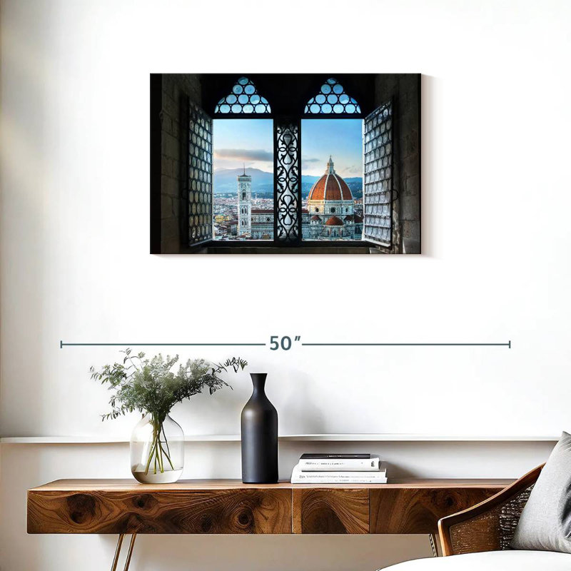 Lilie Florence Cathedral Window, 20" H x 30" W