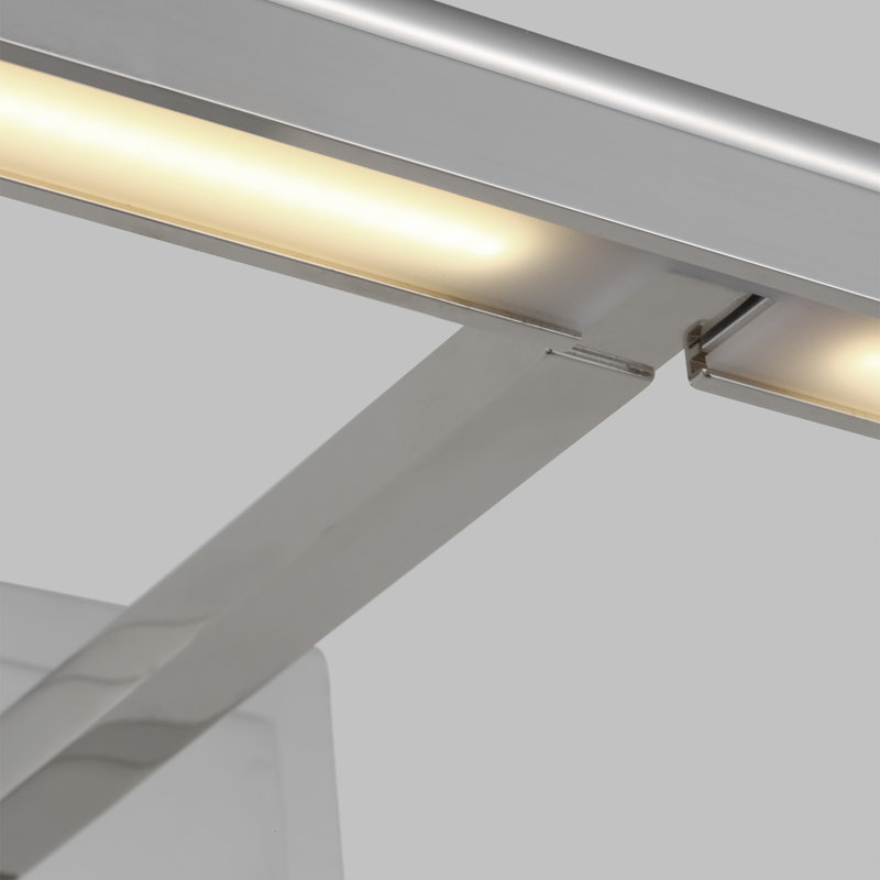 Kal Dimmable LED Wall Mounted Picture Light, Polished Nickel