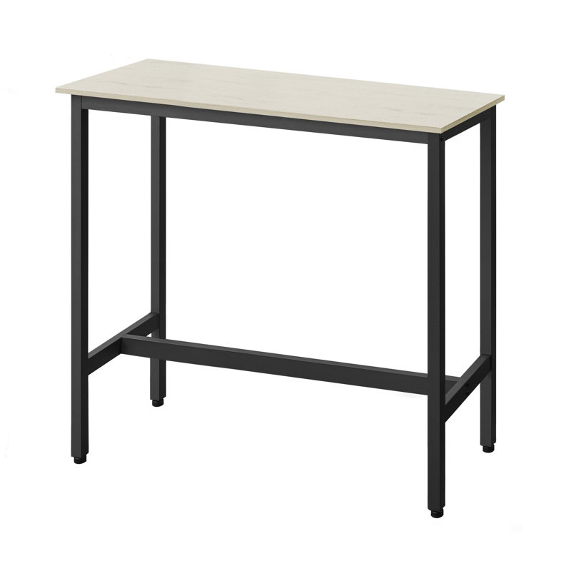 Bar Table, 35.4"H x 39.4"L x 15.7"W, Rustic Brown